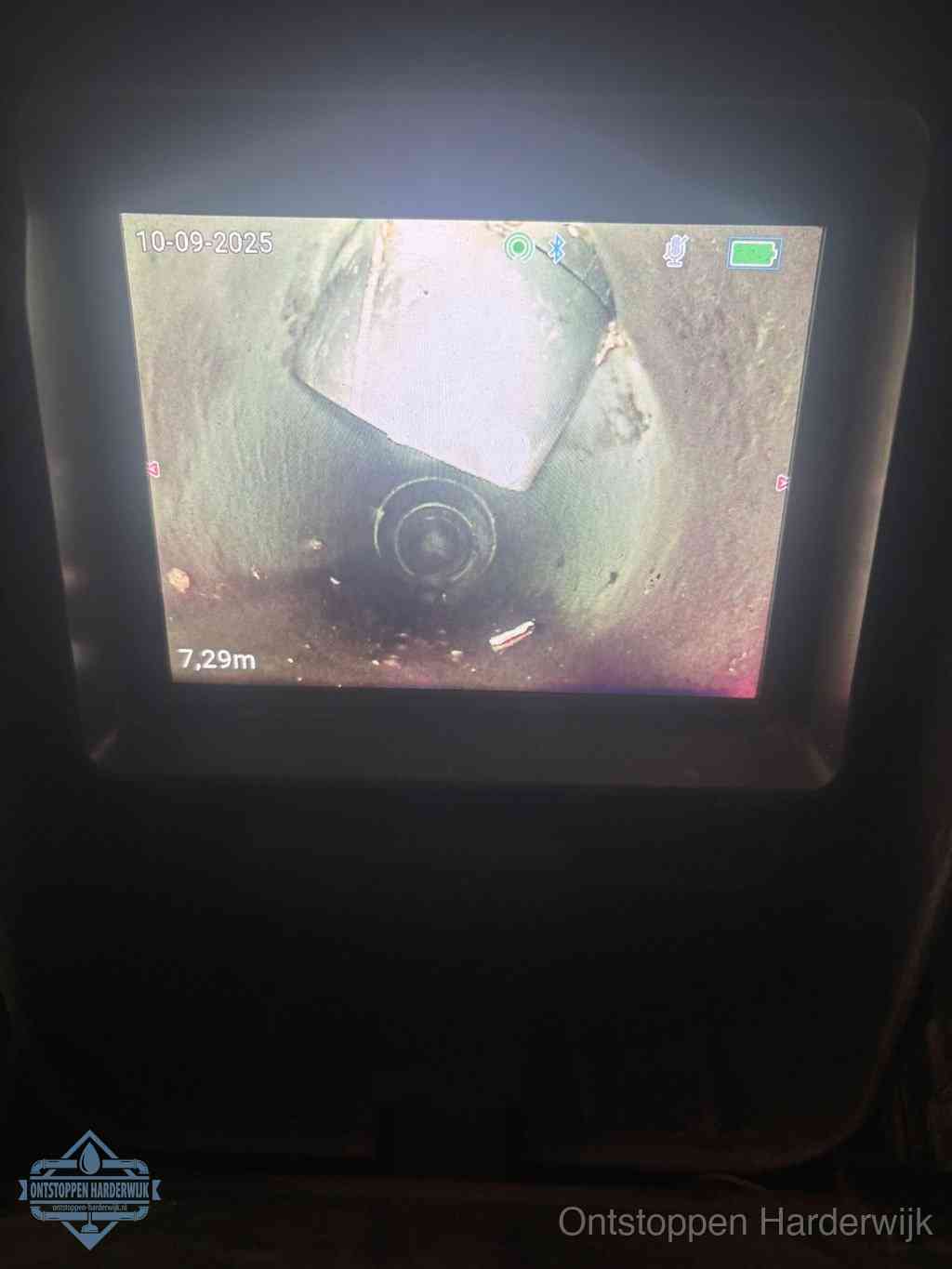 Rioolverzakking camerabeeld in Harderwijk